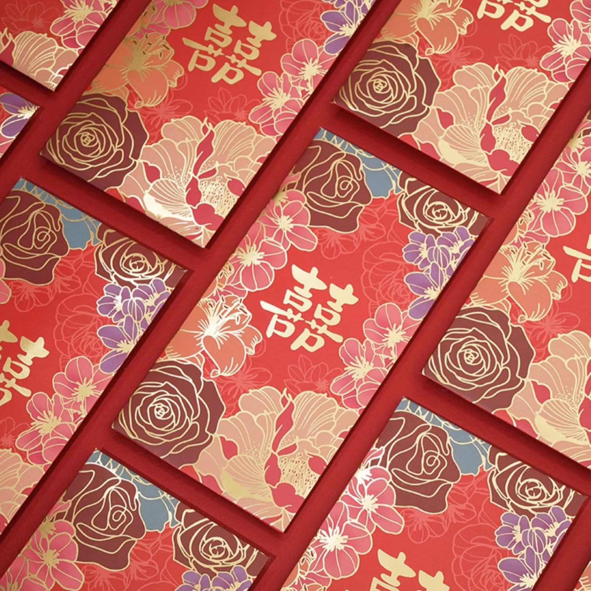 Chinese Wedding Double Happiness Red Envelope