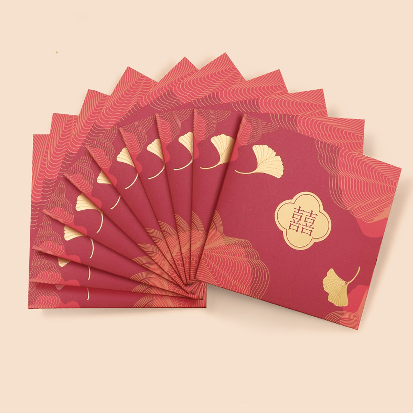 Chinese Wedding Double Happiness Red Envelope