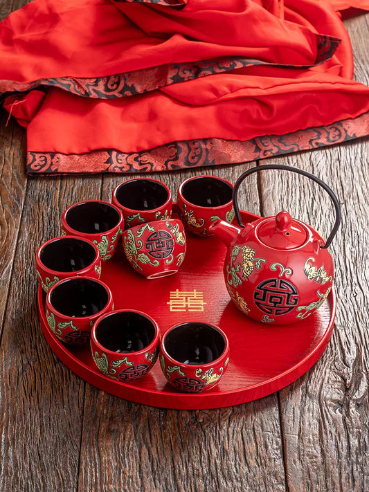 Chinese Wedding Tea Ceremony Tea Pot Set