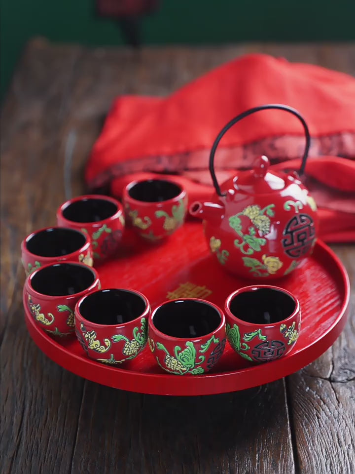 Chinese Wedding Tea Ceremony Tea Pot Set